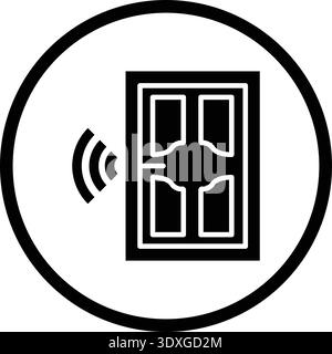 Smartdoor Vector Icon Design Illustration Stock Vector