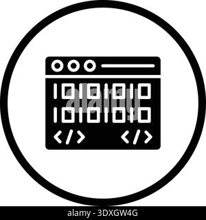 Coding Vector Icon Design Illustration Stock Vector
