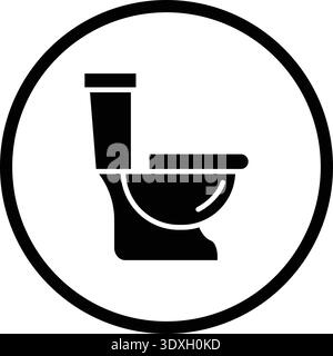 Toilet Vector Icon Design Illustration Stock Vector