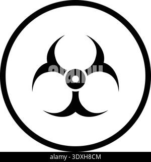 Bio hazard Vector Icon Design Illustration Stock Vector