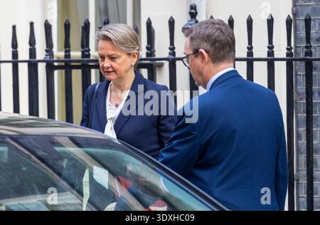 London, UK  3rd March 2026, Yvette Cooper, Foreign Secretary, in Downing Street for a Cabinet meeting Stock Photo