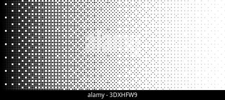 Halftone dot pattern gradient grayscale background circle comic fade. Halftone texture design. Stock Vector