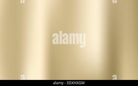 Gold foil gradient metal light color pattern. Golden gradient yellow elegant material steel paper design Stock Vector