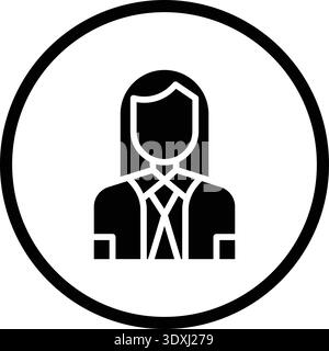 Company Secertary Vector Icon Design Illustration Stock Vector