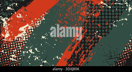Abstract Grunge Background. Horizontal template. Stock Vector