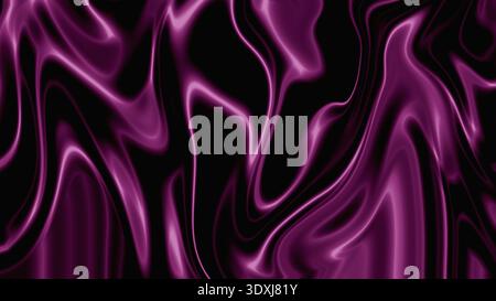 Purple liquid abstract background glossy marbled waves smooth texture Stock Photo