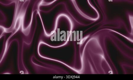 Deep purple neon glow abstract background glossy liquid waves smooth texture Stock Photo