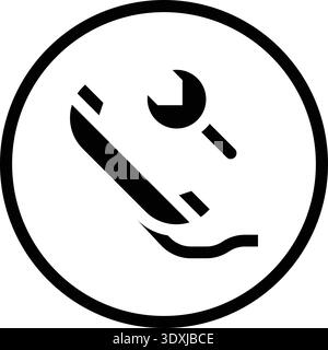 Maintenance Cal Vector Icon Design Illustration Stock Vector