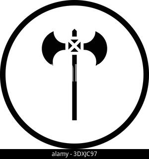 Axe Vector Icon Design Illustration Stock Vector