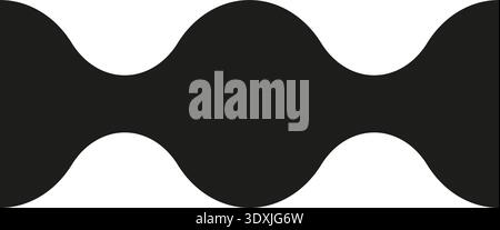 Repeated dotted line pattern with interconnected paths forming a rhythmic and structured design. Stock Vector