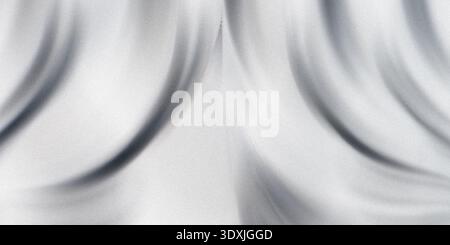 Abstract monochrome image featuring blurred curved shapes and lines with a soft gradient effect Stock Photo