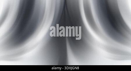 Abstract grayscale image featuring soft flowing lines and subtle gradations of light and shadow Stock Photo