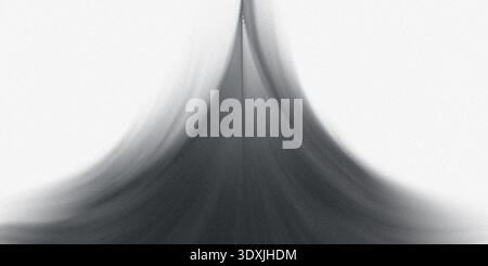 A grayscale abstract image featuring a blurred and distorted shape against a white background creating contrast Stock Photo