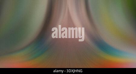 Abstract blurred view of light and shadow with green and orange hues creating a dreamy atmosphere Stock Photo