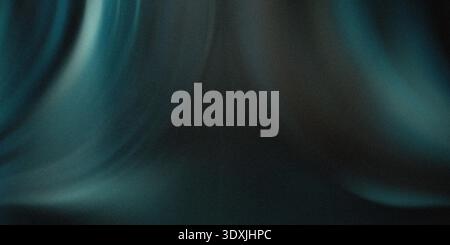 Abstract dark background with shades of teal and black creating a mysterious and blurry atmosphere Stock Photo