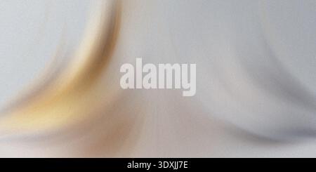 A blurry close up of a light colored object with a tan or beige stripe on a white or light background Stock Photo