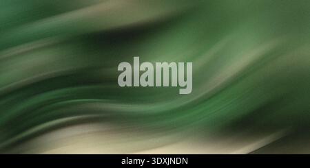 Abstract swirling green and white paint creating a fluid and dynamic motion in a blurred pattern Stock Photo
