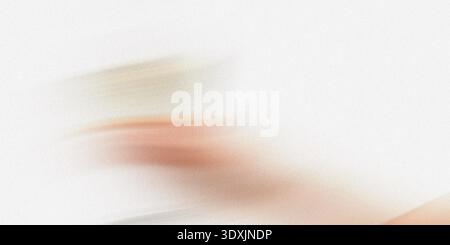 Abstract blurry image featuring a blend of soft colors with a dominant white background element present Stock Photo
