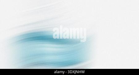 A blurry image showing a turquoise and white gradient with a soft and diffused appearance overall Stock Photo