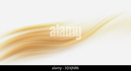 Abstract blurred background featuring soft gradients of light brown and yellow colors on white Stock Photo