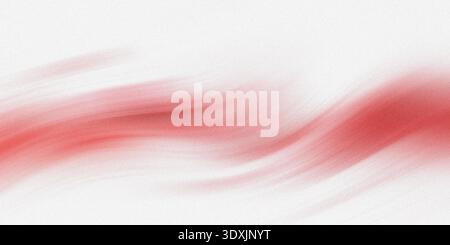 Abstract watercolor painting featuring shades of red and white blending together on a white background Stock Photo