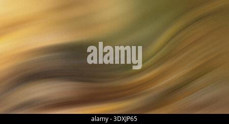 Abstract background with blurred shades of brown, yellow and green creating a soft and flowing texture Stock Photo