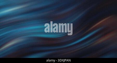 Abstract blue and brown wavy background with light streaks creating a dynamic and fluid composition Stock Photo