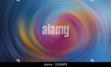 Abstract blurred swirl of colors with blue pink yellow and orange hues creating a dynamic composition Stock Photo