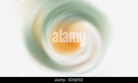 A swirling vortex of blended colors creating an abstract and mesmerizing visual effect on white background Stock Photo