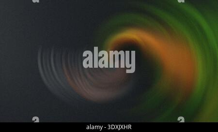 Abstract blurred background featuring a swirl of orange and gray colors with hints of green visible Stock Photo