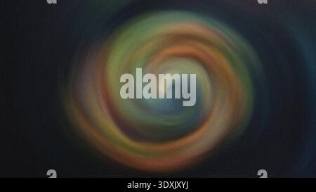 Abstract swirling light form with blurred edges and a bright center on a dark blue background tone art Stock Photo