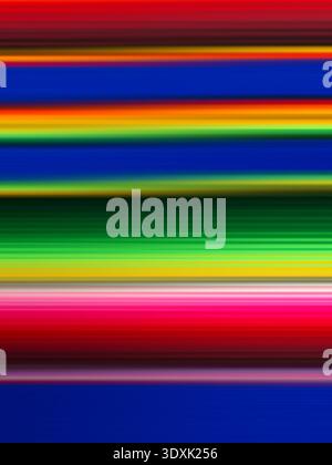 Abstract Blurred Bright Horizontal Stripe Background Design with Colorful Gradient Stock Photo