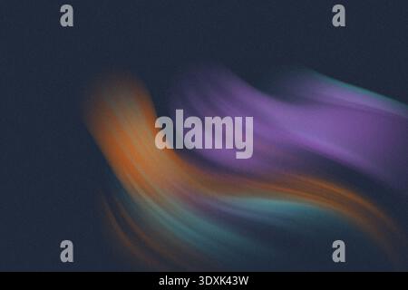 Abstract blurred background showing shades of purple orange and blue creating a soft dreamy effect Stock Photo