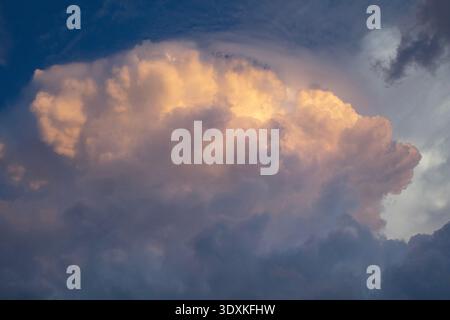 Storm Clouds in Dallas, Texas Stock Photo