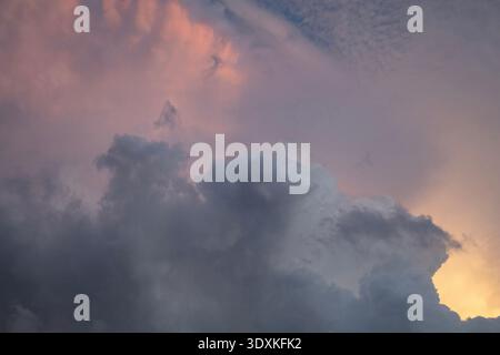 Storm Clouds in Dallas, Texas Stock Photo