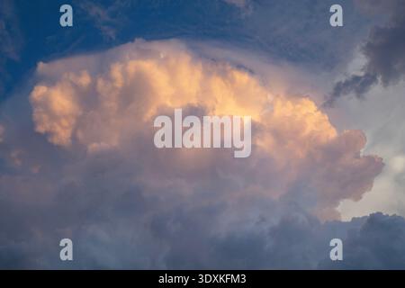 Storm Clouds in Dallas, Texas Stock Photo