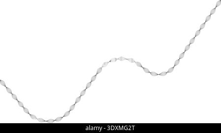 A wave pattern with uneven spacing between parallel curved lines, creating varied movement. Stock Vector