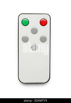 LED remote control on white background Stock Photo