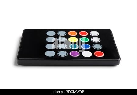 Remote controller for lighting on white background Stock Photo