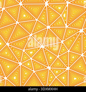 Minimalistic triangles background. Multiple repeated inner triangles. Large shape size. One tone colored style. Seamless pattern. Modern vector tiles. Stock Vector