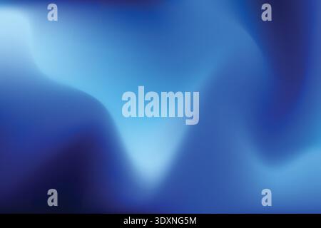Dynamic blue gradient mesh background. Smooth technology wavy blend backdrop. Abstract flowing dynamic dark blue design for presentations, posters Stock Vector