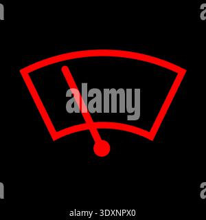 Car Windscreen Wiper Sign Symbol. Rain Windscreen. Vector Illustration. Stock Vector
