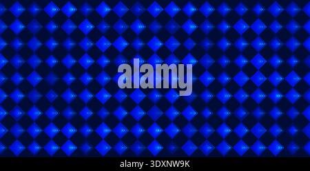 Geometric triangle background vivid blue 3D backdrop. Futuristic tech grid texture for digital technology, data science, fintech, machine learning Stock Vector