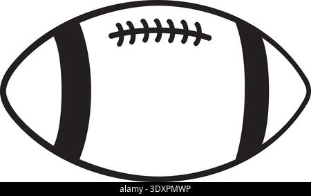 American Football Ball Icon Stock Vector