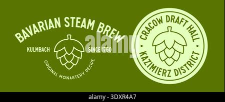 Beer pub, brewery sign, symbol Stock Vector