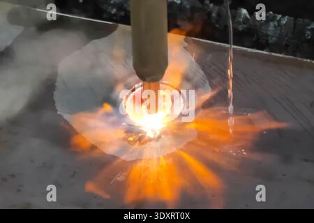 CNC welding machine with water cooling. Stock Photo