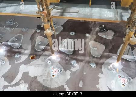 CNC welding machine with water cooling. Stock Photo