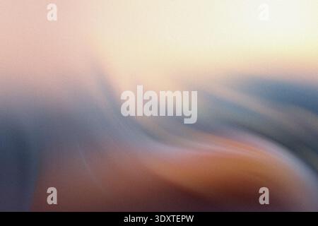 Aerial view of soft pastel colored clouds blending together creating a dreamy and ethereal atmosphere view Stock Photo