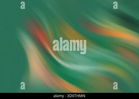 Abstract green and brown blurred background with a subtle white line creating a sense of movement and flow Stock Photo