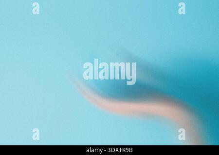 Abstract teal and pink gradient background with soft blurred edges creating a dreamy watercolor effect Stock Photo